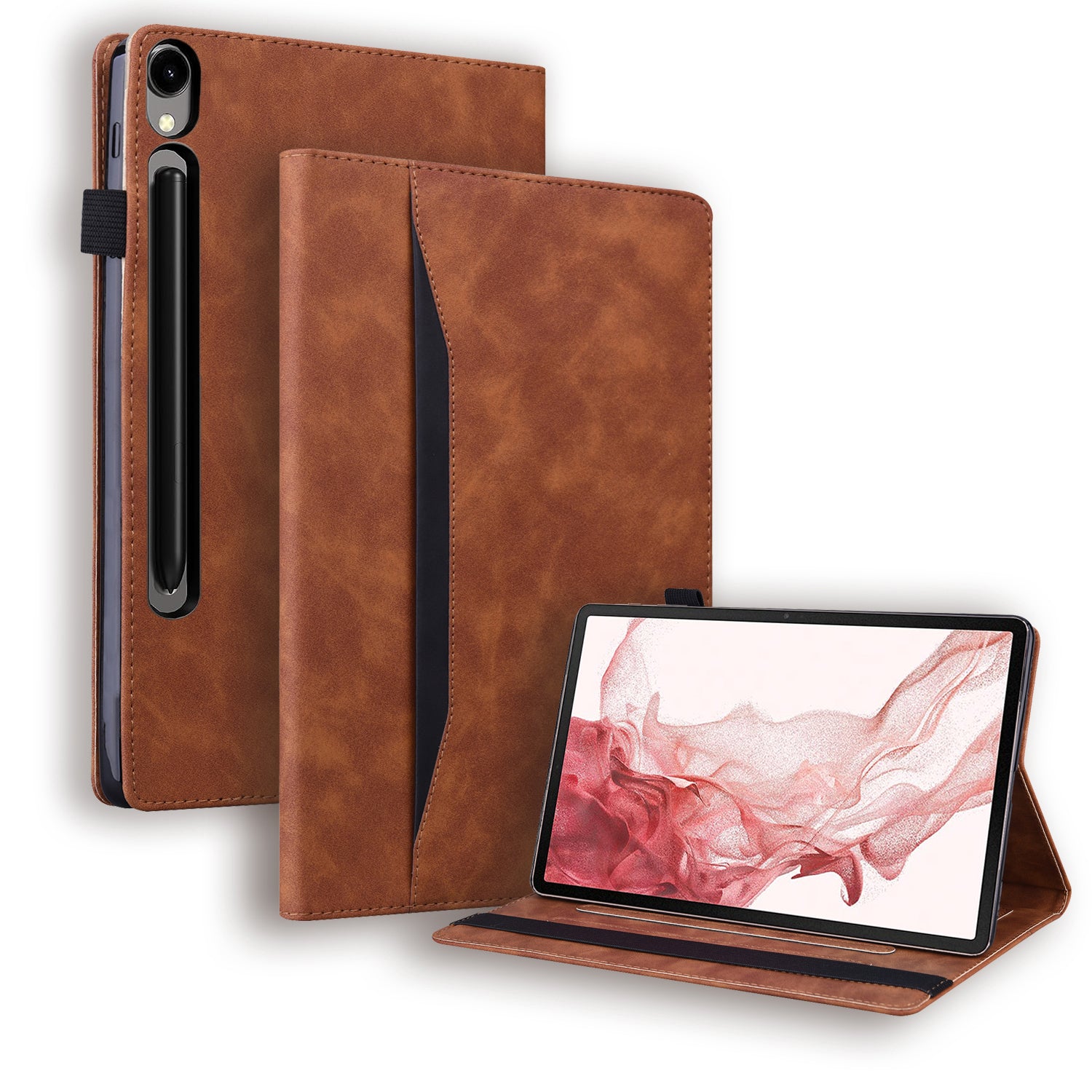 For Samsung Galaxy Tab S9 FE+ Tablet Case Wallet Stand Business Leather Cover For Samsung Galaxy Tab S9 FE+ Tablet Case Wallet Stand Business Leather Cover